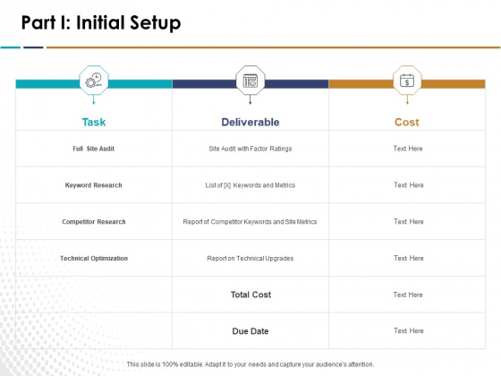 Search Engine Optimization Part I Initial Setup Ppt Visual Aids Slides PDF Search Engine Optimization Part I Initial Setup Ppt Visual Aids Slides PDF