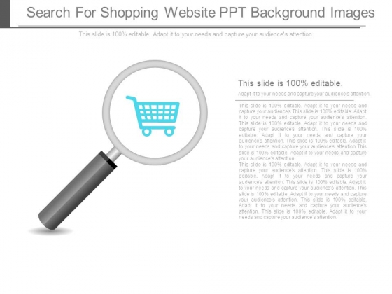 Search For Shopping Website Ppt Background Images