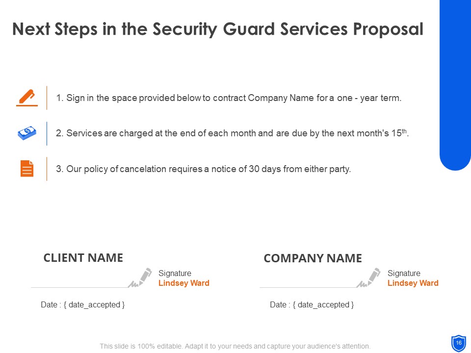 Security Guard Services Proposal Ppt PowerPoint Presentation Complete Deck With Slides impactful graphical