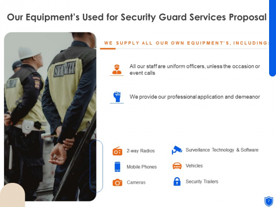 Security Guard Services Proposal Ppt PowerPoint Presentation Complete Deck With Slides idea graphical