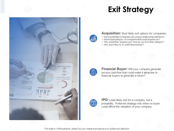 Seed Investment Exit Strategy Ppt Icon Elements PDF
