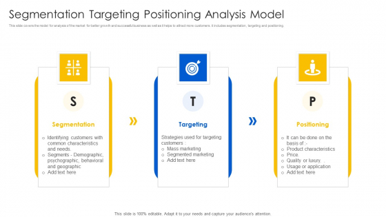 Segmentation Targeting Positioning Analysis Model Professional PDF Segmentation Targeting Positioning Analysis Model Professional PDF
