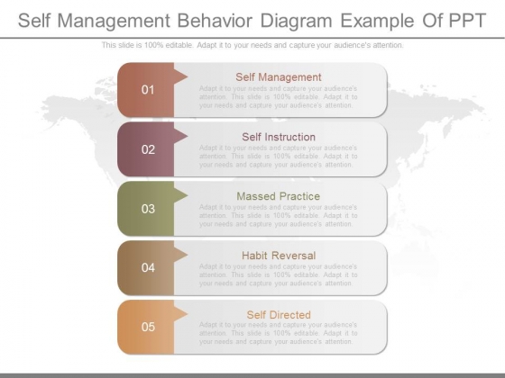 Self Management Behavior Diagram Example Of Ppt Self Management Behavior Diagram Example Of Ppt