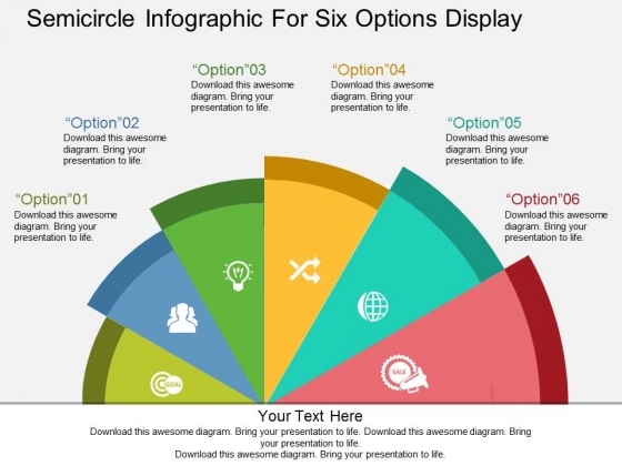 Semicircle Infographic For Six Options Display Powerpoint Templates Semicircle Infographic For Six Options Display Powerpoint Templates