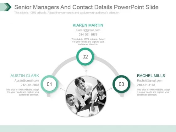 Senior Managers And Contact Details Powerpoint Slide Senior Managers And Contact Details Powerpoint Slide