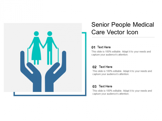 Senior People Medical Care Vector Icon Ppt PowerPoint Presentation Visual Aids Show