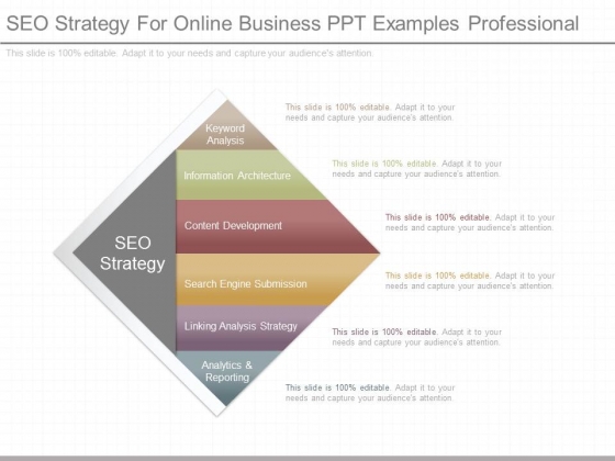 Seo Strategy For Online Business Ppt Examples Professional
