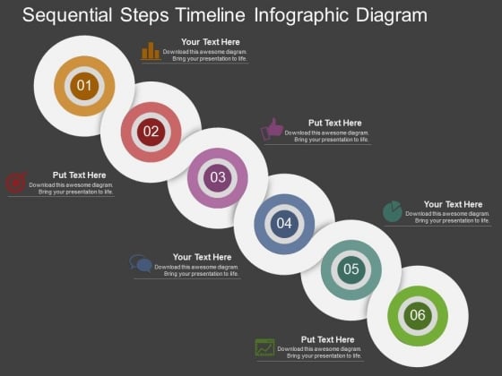 Sequential Steps Timeline Infographic Diagram Powerpoint Template