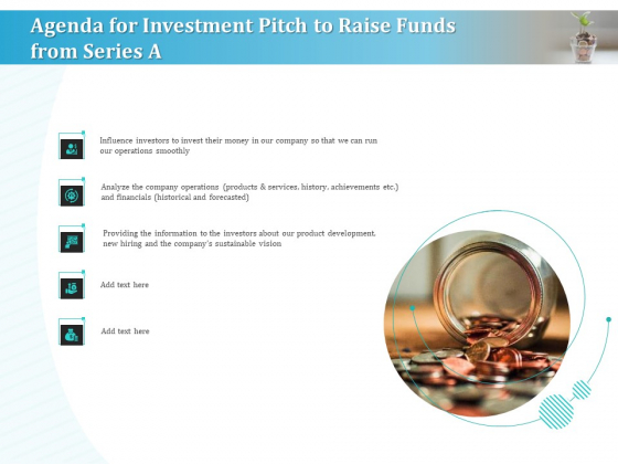 Series A Funding For Start Up Agenda For Investment Pitch To Raise Funds From Series A Sample PDF Series A Funding For Start Up Agenda For Investment Pitch To Raise Funds From Series A Sample PDF