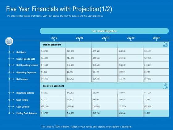 Series B Funding For Startup Capitalization Five Year Financials With Projection Sales Infographics PDF Series B Funding For Startup Capitalization Five Year Financials With Projection Sales Infographics PDF