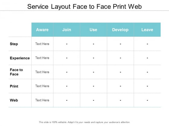Service Layout Face To Face Print Web Ppt Powerpoint Presentation Inspiration Pictures