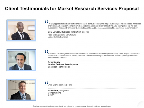 Service Market Research Client Testimonials For Market Research Services Proposal Diagrams PDF Service Market Research Client Testimonials For Market Research Services Proposal Diagrams PDF