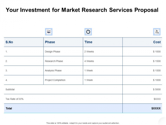 Service Market Research Your Investment For Market Research Services Proposal Professional PDF Service Market Research Your Investment For Market Research Services Proposal Professional PDF
