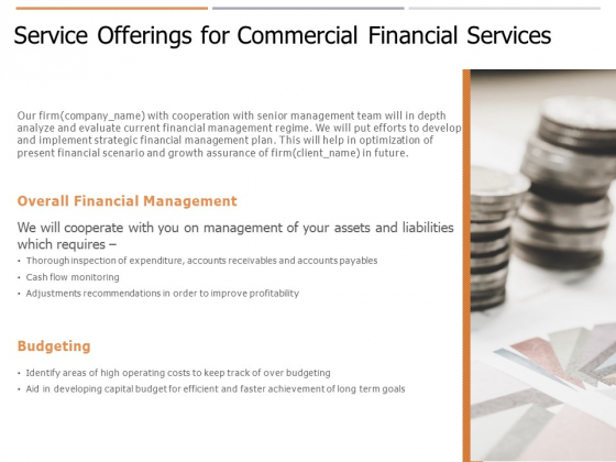 Service Offerings For Commercial Financial Services Ppt PowerPoint Presentation Infographic Template Information Service Offerings For Commercial Financial Services Ppt PowerPoint Presentation Infographic Template Information