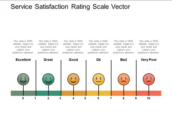 Service Satisfaction Rating Scale Vector Ppt PowerPoint Presentation Professional Background Image