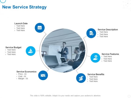 Service Strategy And Service Lifecycle Implementation New Service Strategy Ppt Icon Example Topics PDF