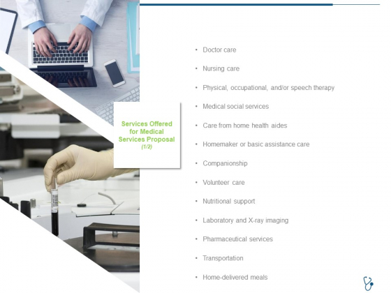 Services Offered For Medical Services Proposal Ppt Infographics Gallery PDF Services Offered For Medical Services Proposal Ppt Infographics Gallery PDF