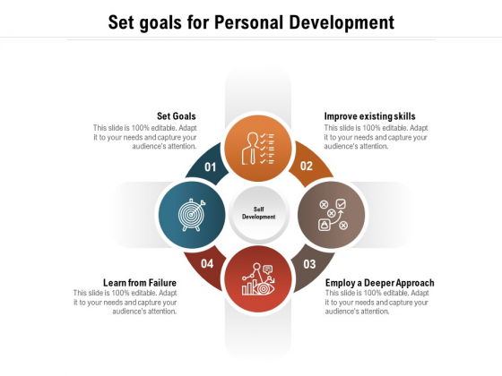 Set Goals For Personal Development Ppt PowerPoint Presentation File Designs Download PDF