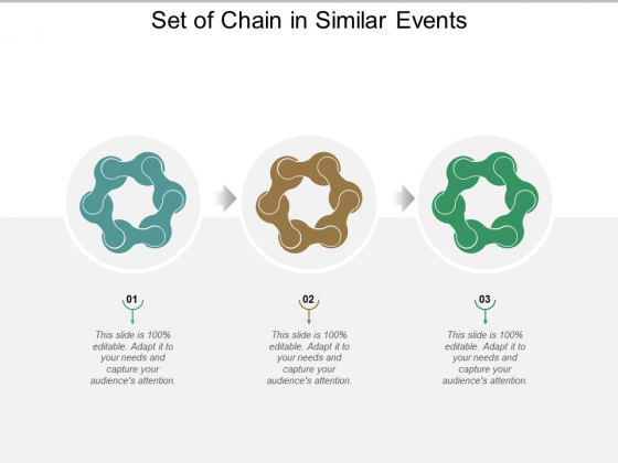 Set Of Chain In Similar Events Ppt Powerpoint Presentation Icon Structure