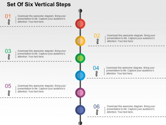 Set Of Six Vertical Steps Powerpoint Templates Set Of Six Vertical Steps Powerpoint Templates