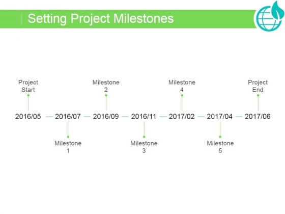 Setting Project Milestones Ppt PowerPoint Presentation Tips