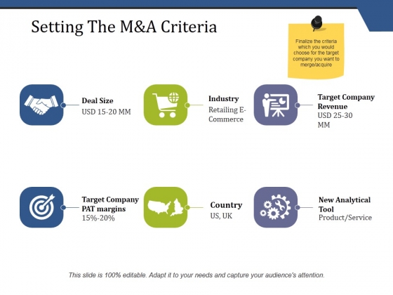 setting the m and a criteria ppt powerpoint presentation infographic setting the m and a criteria ppt powerpoint presentation infographic, Target Corporation Powerpoint Presentation Template, Presentation templates