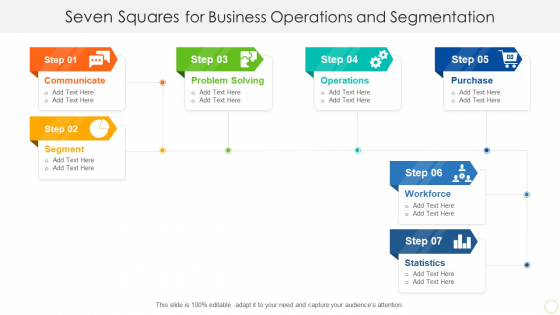 Seven Squares For Business Operations And Segmentation Inspiration PDF