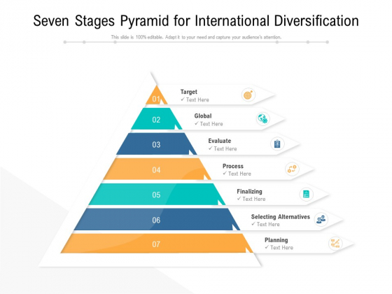 Seven Stages Pyramid For International Diversification Ppt PowerPoint Presentation Infographics Show PDF Seven Stages Pyramid For International Diversification Ppt PowerPoint Presentation Infographics Show PDF