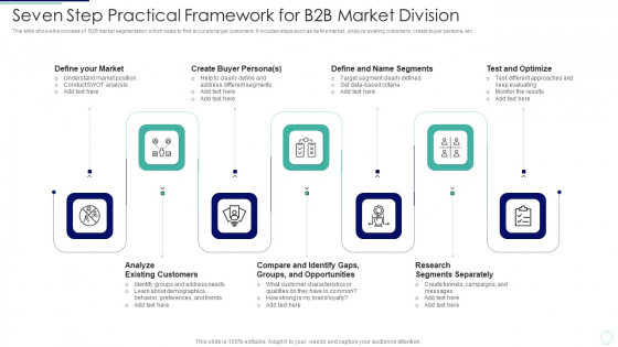 Seven Step Practical Framework For B2B Market Division Professional PDF Seven Step Practical Framework For B2B Market Division Professional PDF