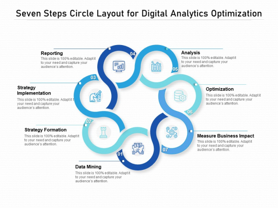 Seven_Steps_Circle_Layout_For_Digital_Analytics_Optimization_Ppt_PowerPoint_Presentation_Model_Structure_PDF_Slide_1