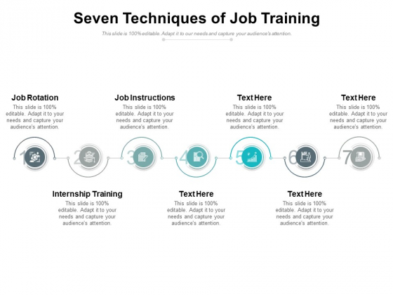 Seven Techniques Of Job Training Ppt PowerPoint Presentation Inspiration Slide Portrait PDF Seven Techniques Of Job Training Ppt PowerPoint Presentation Inspiration Slide Portrait PDF