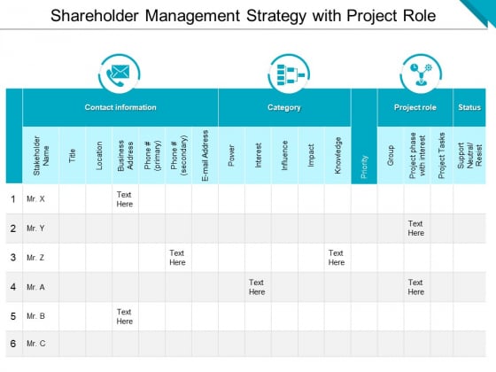 Shareholder Management Strategy With Project Role Ppt PowerPoint Presentation File Deck PDF Shareholder Management Strategy With Project Role Ppt PowerPoint Presentation File Deck PDF