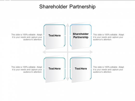 Shareholder Partnership Ppt PowerPoint Presentation Outline Inspiration Cpb