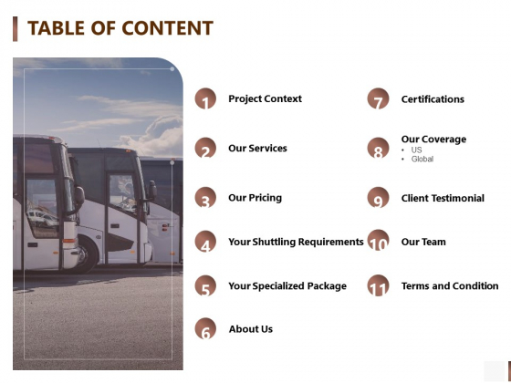Shipment Proposal For Corporate Occasion Table Of Content Diagrams PDF Shipment Proposal For Corporate Occasion Table Of Content Diagrams PDF
