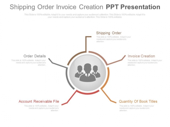Shipping Order Invoice Creation Ppt Presentation