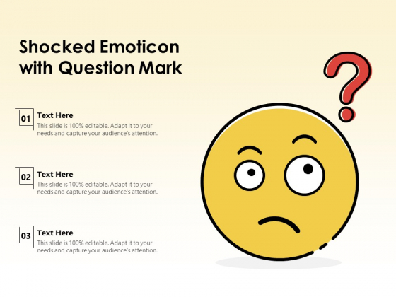 Shocked Emoticon With Question Mark Ppt PowerPoint Presentation File Styles PDF