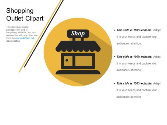 Shopping Outlet Clipart Ppt PowerPoint Presentation Show Images