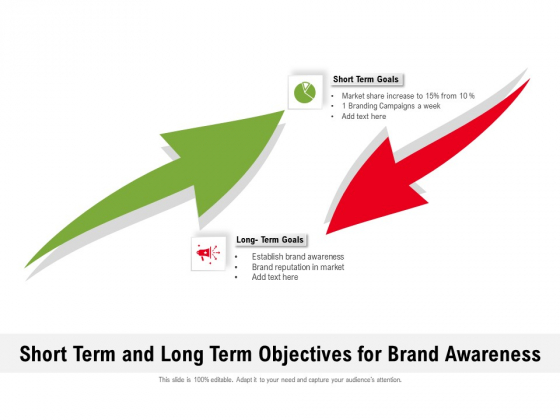 Short Term And Long Term Objectives For Brand Awareness Ppt PowerPoint Presentation File Brochure PDF Short Term And Long Term Objectives For Brand Awareness Ppt PowerPoint Presentation File Brochure PDF