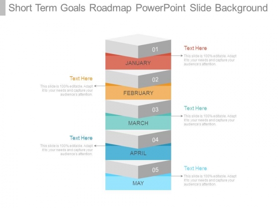 Short Term Goals Roadmap Powerpoint Slide Background Short Term Goals Roadmap Powerpoint Slide Background