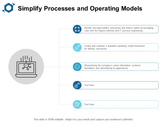 Simplify Processes And Operating Models Ppt PowerPoint Presentation Icon Inspiration Simplify Processes And Operating Models Ppt PowerPoint Presentation Icon Inspiration