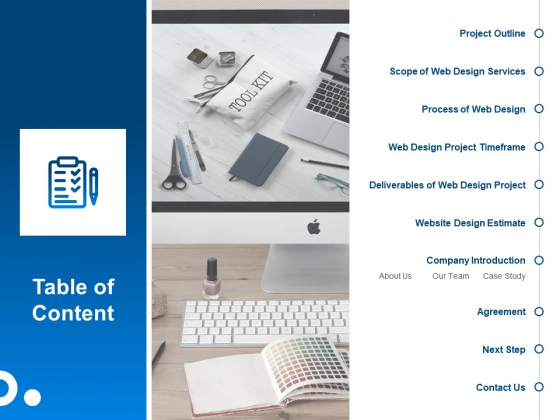 Site Development And Design Table Of Content Ppt Slides Graphics Download PDF Site Development And Design Table Of Content Ppt Slides Graphics Download PDF
