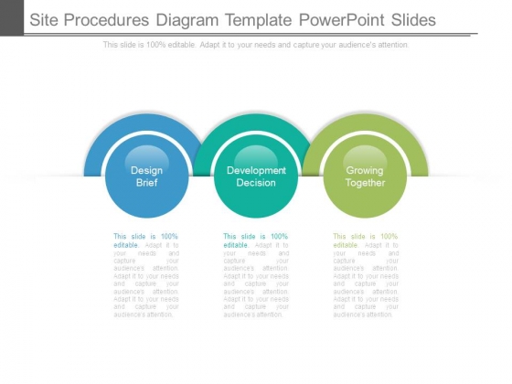 Site Procedures Diagram Template Powerpoint Slides