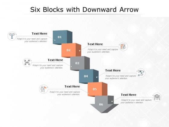 Six Blocks With Downward Arrow Ppt PowerPoint Presentation Layouts Maker Six Blocks With Downward Arrow Ppt PowerPoint Presentation Layouts Maker