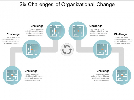 Six Challenges Of Organizational Change Ppt PowerPoint Presentation Infographics