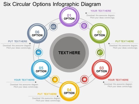 Six Circular Options Infographic Diagram Powerpoint Template Six Circular Options Infographic Diagram Powerpoint Template
