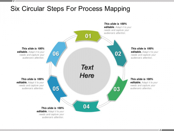 six circular steps for process mapping ppt powerpoint presentation
