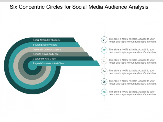 Six Concentric Circles For Social Media Audience Analysis Ppt PowerPoint Presentation Pictures Portrait Six Concentric Circles For Social Media Audience Analysis Ppt PowerPoint Presentation Pictures Portrait