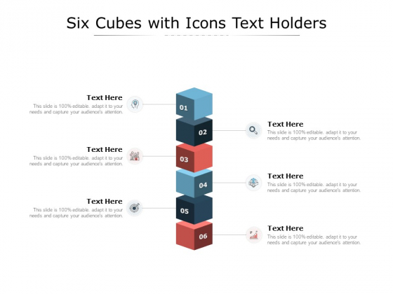 Six Cubes With Icons Text Holders Ppt PowerPoint Presentation Visual Aids Styles Six Cubes With Icons Text Holders Ppt PowerPoint Presentation Visual Aids Styles
