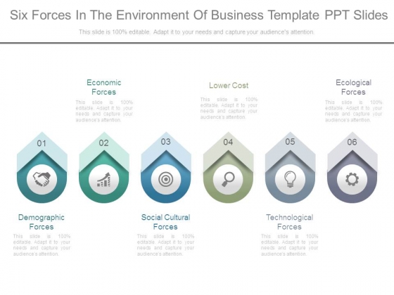Six Forces In The Environment Of Business Template Ppt Slides Six Forces In The Environment Of Business Template Ppt Slides