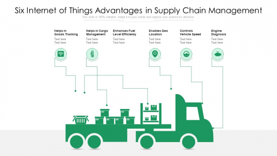 Six Internet Of Things Advantages In Supply Chain Management Ppt PowerPoint Presentation Gallery Portfolio PDF Six Internet Of Things Advantages In Supply Chain Management Ppt PowerPoint Presentation Gallery Portfolio PDF